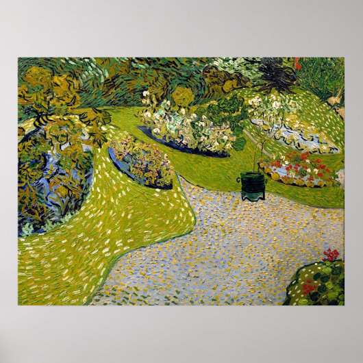 Garten bei Auvers, Vincent van Gogh Poster (Vorne)