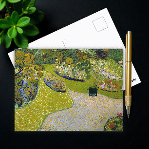 Garten bei Auvers, Vincent van Gogh Postkarte