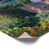 Garten bei Sainte-Adresse (1867) Claude Monet Art Poster (Ecke)