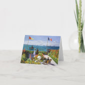 Garten bei Sainte-Adresse, 1867 Claude Monet Karte (Rückseite)