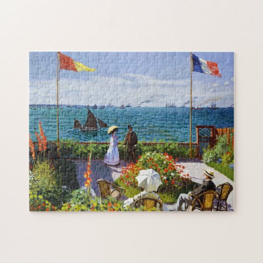 Garten bei Sainte-Adresse, Claude Monet 1867 Puzzle (Horizontal)