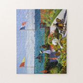 Garten bei Sainte-Adresse Claude Monet lebendig Puzzle (Vertikal)