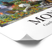 Garten bei Sainte-Adresse von Claude Monet Poster (Ecke)
