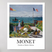Garten bei Sainte-Adresse von Claude Monet Poster (Vorne)