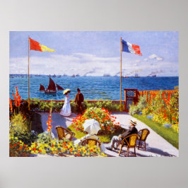 Garten bei Sainte-Adresse von Claude Monet Poster