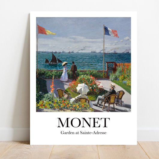 Garten bei Sainte-Adresse von Claude Monet Poster