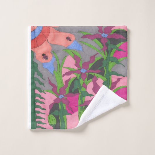 Garten bei Twilight Badhandtuch Set (Waschlappen)