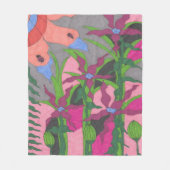 Garten bei Twilight Fleecedecke (Vorderseite)