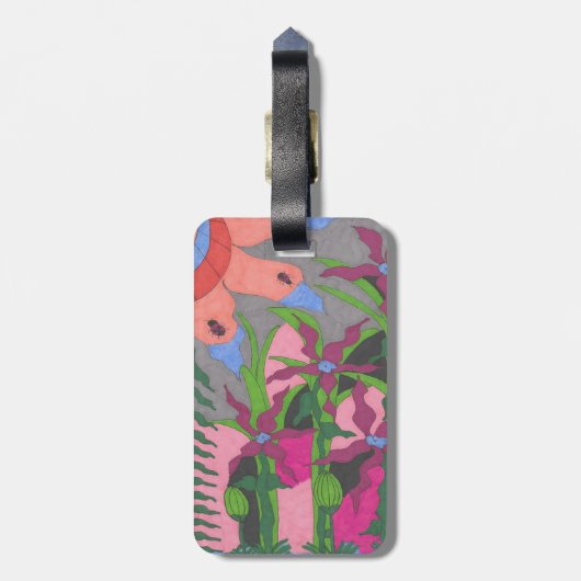 Garten bei Twilight Gepäckanhänger (Rückseite vertikal)