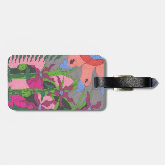 Garten bei Twilight Gepäckanhänger (Rückseite horizontal)