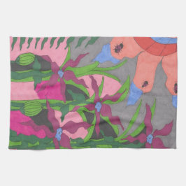 Garten bei Twilight Geschirrtuch