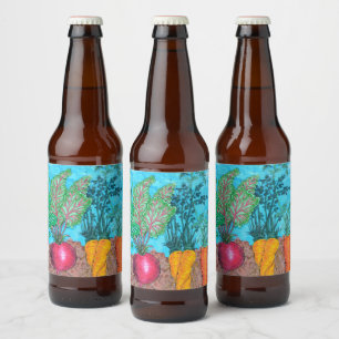 Garten Bierflaschenetikett