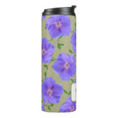 Garten-blaue Blume botanisch irgendein Name Thermosbecher (Nach links gedreht)