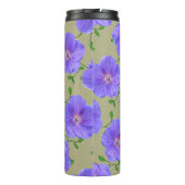 Garten-blaue Blume botanisch irgendein Name Thermosbecher (Rückseite)