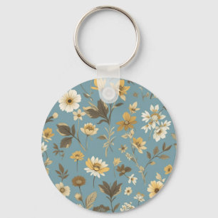 Garten Blaue Blüten Taschen Schlüsselanhänger