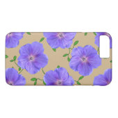 Garten-blaue Pelargonie-Blume auf irgendeiner Case-Mate iPhone Hülle (Rückseite (Horizontal))