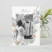 Garten Blüh Dankeskarte (Stehend Vorderseite)