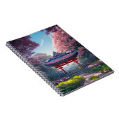 Garten Blühen mit schönen Blume Notizblock (Rechte Seite)