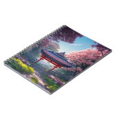 Garten Blühen mit schönen Blume Notizblock (Linke Seite)