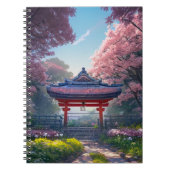 Garten Blühen mit schönen Blume Notizblock (Vorderseite)