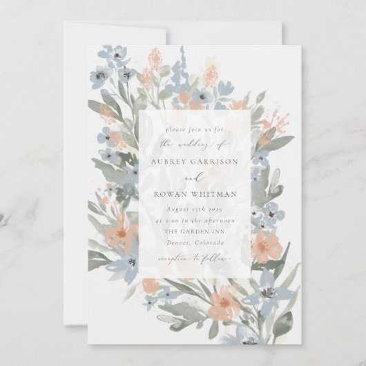 Garten Blüht Einladung (Vorderseite)