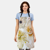 Garten Blume. Magische Lilie, Rose, Anemon. Schürze (Getragen)