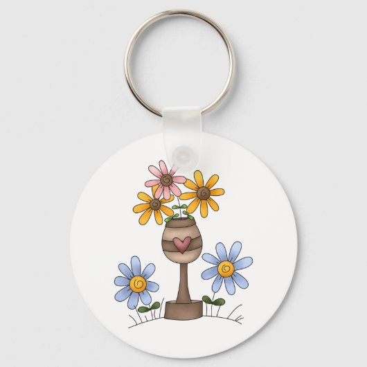 Garten Blume Schlüsselanhänger (Rückseite)