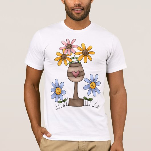 Garten Blume T - Shirt (Vorderseite)