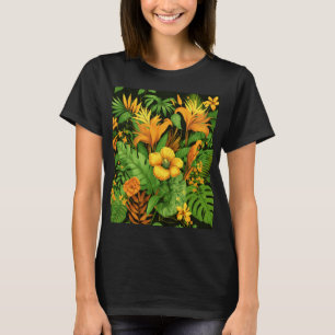 Garten Blumen Blüten Pflanze Grün Natur T-Shirt