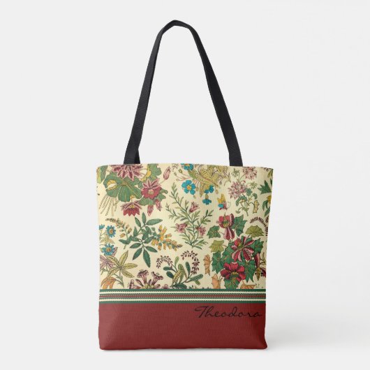 Garten-Blumen-Entwurf Tasche (Rückseite)