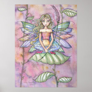 Garten Blumen Fee Kunst Poster Druck