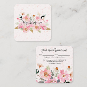 Garten Blumen Haar Stylist Salon Make-up Terminkarte