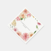 Garten-Blumen-Hochzeitsservietten Afterglow Serviette (Ecke)