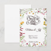 Garten Blumen Save-the-Date Save The Date (Vorne/Hinten)
