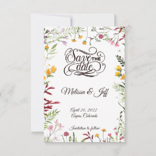 Garten Blumen Save-the-Date Save The Date