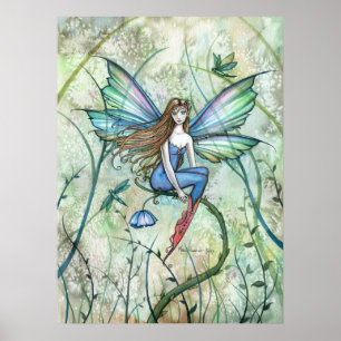 Garten-Blumenfee Poster Druck von Molly Harrison