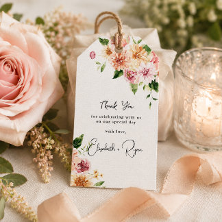 Garten Blumenwiese | Sommerhochzeit Danke Geschenkanhänger