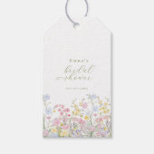 Garten Boho Wildblumen Brautparty Geschenkanhänger (Vorderseite)