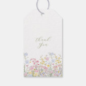 Garten Boho Wildblumen Brautparty Geschenkanhänger (Rückseite)