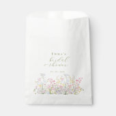 Garten Boho Wildblumen Brautparty Geschenktütchen (Vorderseite)