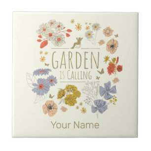 Garten Botanische Blume fürs Gartenbau Mama und Va Fliese