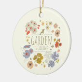 Garten Botanische Blume fürs Gartenbau Mama und Va Keramik Ornament (Links)