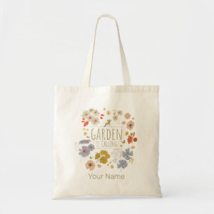 Garten Botanische Blume fürs Gartenbau Mama und Va Tragetasche