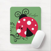 Garten Botanischer Marienkäfer Mousepad (Mit Mouse)