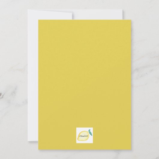 Garten-Brunch-Einladung Einladung (Rückseite)