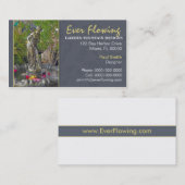 Garten-Brunnen-Visitenkarte Visitenkarte (Vorne/Hinten)