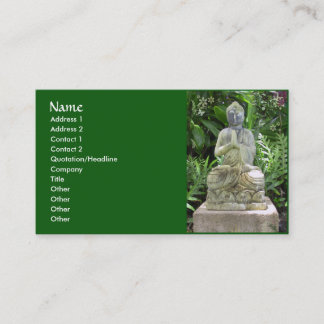 Garten Buddha Visitenkarte
