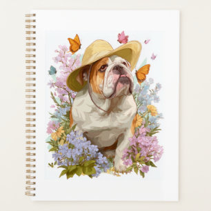 Garten Bulldogge � Blume Lustiger Hund Planer