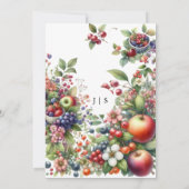 Garten bunter Sommer Einladung (Rückseite)