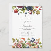 Garten bunter Sommer Einladung (Vorderseite)